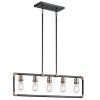 Lustre Imahn Noir Laiton 5x60W E27 KICHLER KL-IMAHN-ISLE