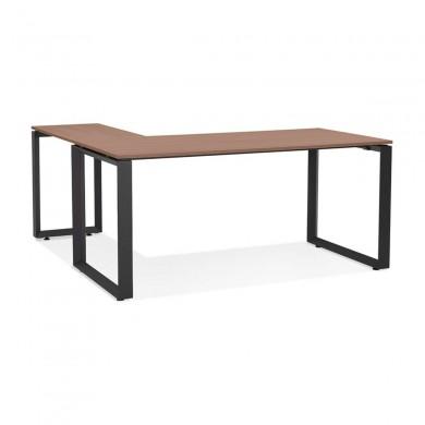 Bureau d'angle Abak Noyer Noir L170  OT01720WABL