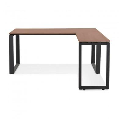 Bureau d'angle Abak Noyer Noir L170  OT01720WABL