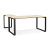 Bureau d'angle Abak Naturel Noir L170  OT01710NABL