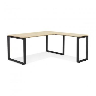 Bureau d'angle Abak Naturel Noir L170  OT01710NABL