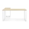 Bureau d'angle Abak Naturel Blanc L170  OT01690NAWH