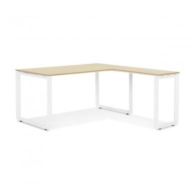 Bureau d'angle Abak Naturel Blanc L170  OT01690NAWH