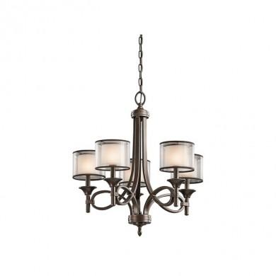 Lustre Lacey 5x60W Bronze foncé ELSTEAD LIGHTING kllacey5mb