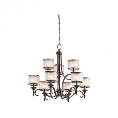 Lustre Lacey 9x60W Bronze foncé ELSTEAD LIGHTING kllacey9mb