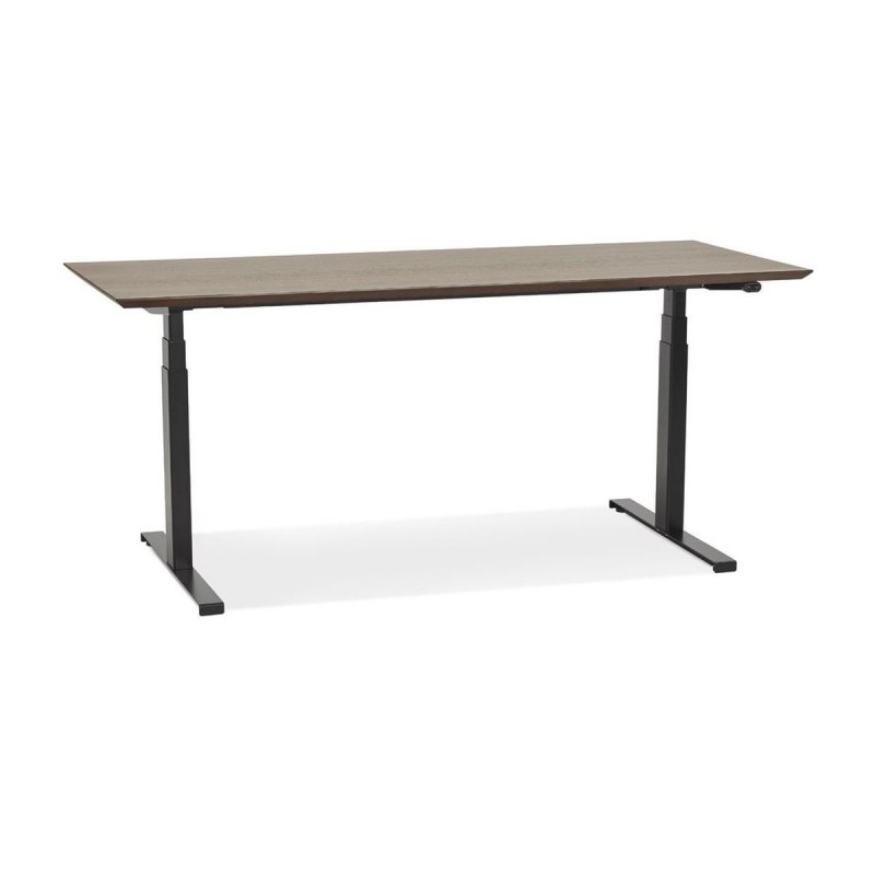 Bureau Assis-Debout Sidebu Noyer Noir L180 KO_OT01490WABL OT01490WABL Bureau Assis-Debout Sidebu Noyer Noir L180 OT01490WABL