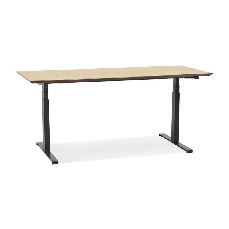 Bureau Assis-Debout Sidebu Naturel Noir L180  OT01480NABL