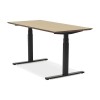 Bureau Assis-Debout Sidebu Naturel Noir L150  OT01450NABL