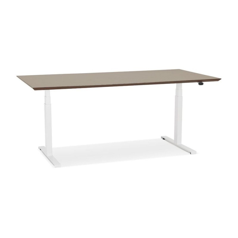 Bureau Assis-Debout Sidebu Noyer Blanc L180 KO_OT01420WAWH OT01420WAWH Bureau Assis-Debout Sidebu Noyer Blanc L180 OT01420WAWH