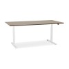 Bureau Assis-Debout Sidebu Noyer Blanc L180  OT01420WAWH