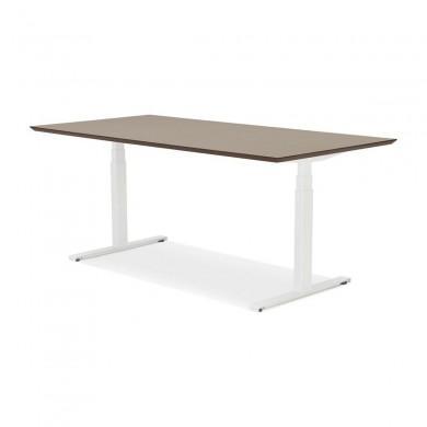 Bureau Assis-Debout Sidebu Noyer Blanc L180  OT01420WAWH