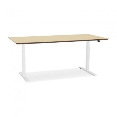 Bureau Assis-Debout Sidebu Naturel Blanc L180  OT01410NAWH
