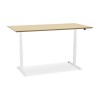 Bureau Assis-Debout Sidebu Naturel Blanc L180  OT01410NAWH