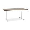 Bureau Assis-Debout Sidebu Noyer Blanc L150  OT01390WAWH