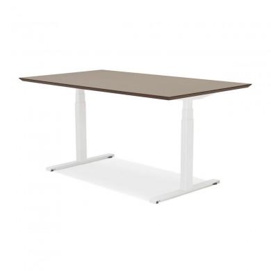 Bureau Assis-Debout Sidebu Noyer Blanc L150  OT01390WAWH