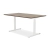 Bureau Assis-Debout Sidebu Noyer Blanc L150  OT01390WAWH