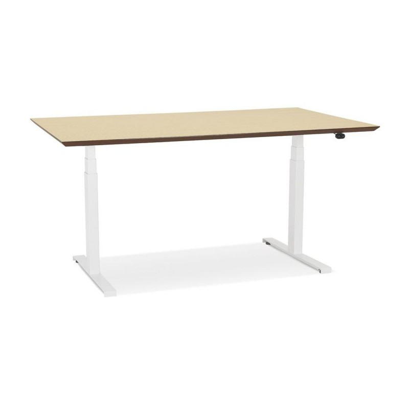 Bureau Assis-Debout Sidebu Naturel Blanc L150  OT01380NAWH