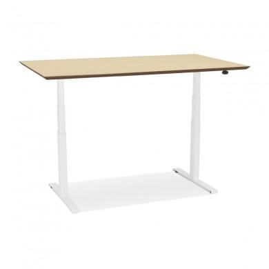 Bureau Assis-Debout Sidebu Naturel Blanc L150  OT01380NAWH