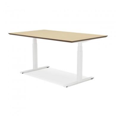 Bureau Assis-Debout Sidebu Naturel Blanc L150  OT01380NAWH