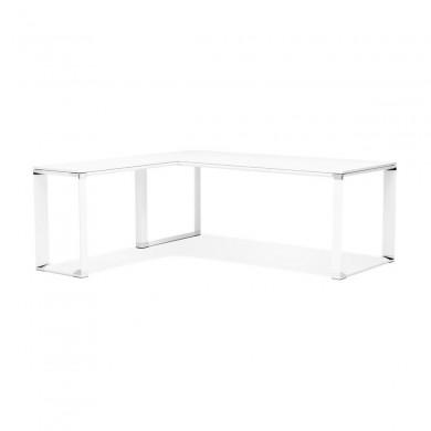 Bureau d'angle Warner Blanc L200 Bois  OT01350WHWH