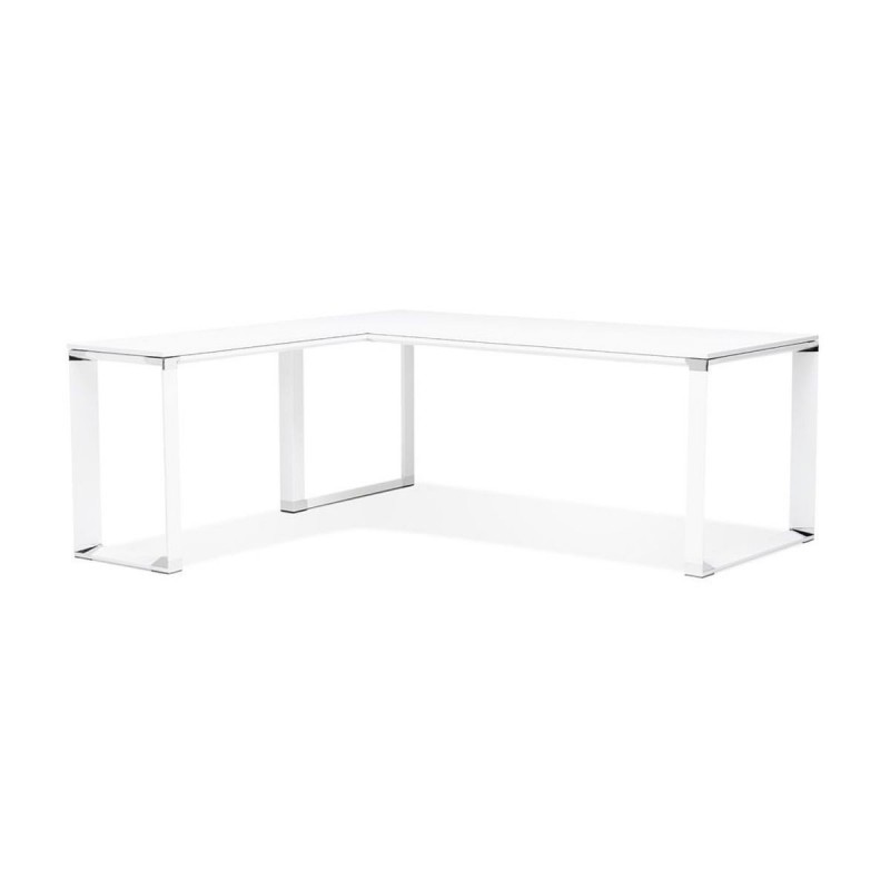 Bureau d'angle Warner Blanc L200 Bois  OT01350WHWH