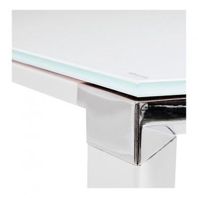 Bureau d'angle Warner Blanc L200 Verre  OT01340WHWH