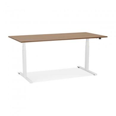 Bureau Assis-Debout Droide Noyer Blanc L160  OT01220WAWH