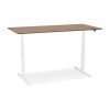 Bureau Assis-Debout Droide Noyer Blanc L160  OT01220WAWH