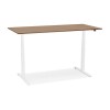 Bureau Assis-Debout Droide Noyer Blanc L160  OT01220WAWH