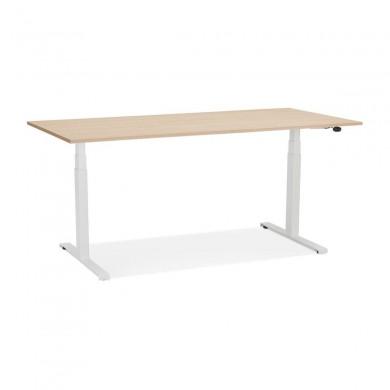 Bureau Assis-Debout Droide Naturel Blanc L160  OT01210NAWH