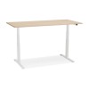 Bureau Assis-Debout Droide Naturel Blanc L160  OT01210NAWH