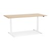 Bureau Assis-Debout Droide Naturel Blanc L140  OT01180NAWH