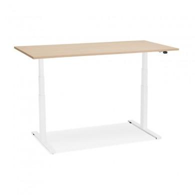 Bureau Assis-Debout Droide Naturel Blanc L140  OT01180NAWH