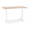 Bureau Assis-Debout Droide Naturel Blanc L140  OT01180NAWH