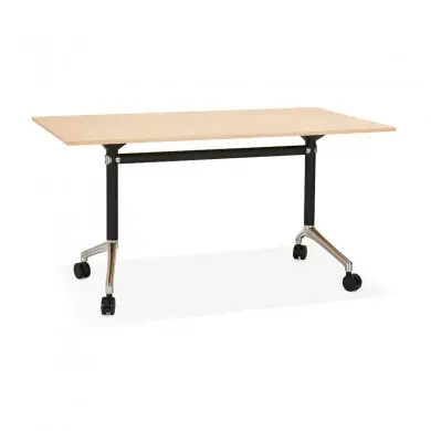 Bureau Avec Tablette Pliable Helpe Naturel L140  OT01090NA