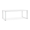 Bureau Warner Blanc L74 Bois  OT00890WHWH