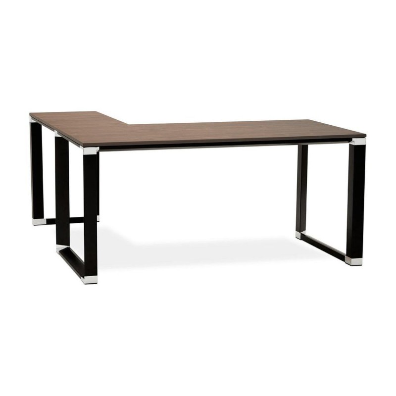 Bureau d'angle Warner Noyer Noir L170  OT00610WABL