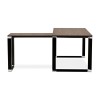 Bureau d'angle Warner Noyer Noir L170  OT00610WABL