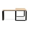 Bureau d'angle Warner Naturel Noir L170  OT00600NABL