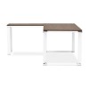 Bureau d'angle Warner Noyer Blanc L170  OT00590WAWH