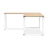 Bureau d'angle Warner Naturel Blanc L170  OT00580NAWH