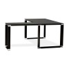 Bureau d'angle Warner Noir L170 Verre  OT00230BL