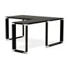 Bureau d'angle Warner Noir L170 Verre  OT00230BL