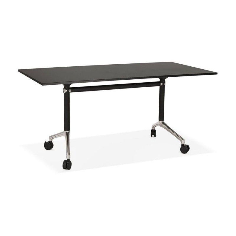 Bureau Avec Tablette Pliable Helpe Noir L160  OT00100BL