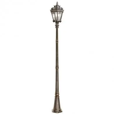 Lampadaire Extérieur Tournai 3x60W Fer forgé doré ELSTEAD LIGHTING kltournai5xl