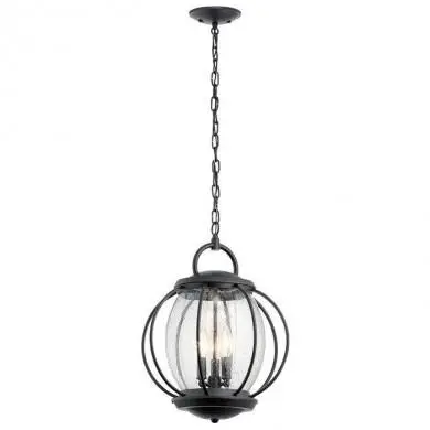 Suspension Exterieur Vandalia Noir 3x60W E14 KICHLER KL-VANDALIA8-L