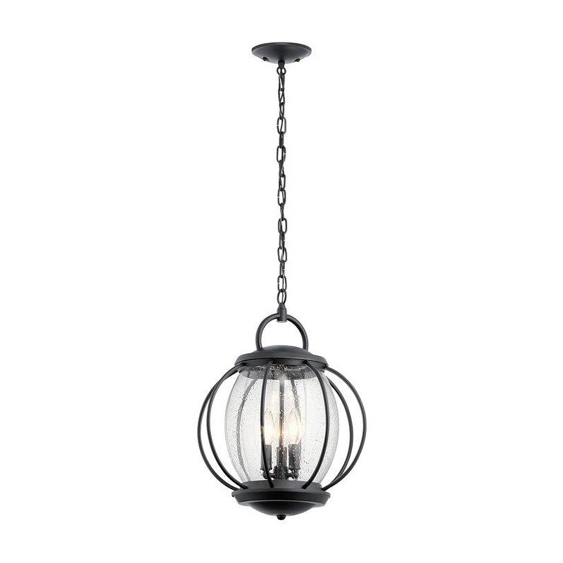 Suspension Exterieur Vandalia Noir 3x60W E14 KICHLER KL-VANDALIA8-L