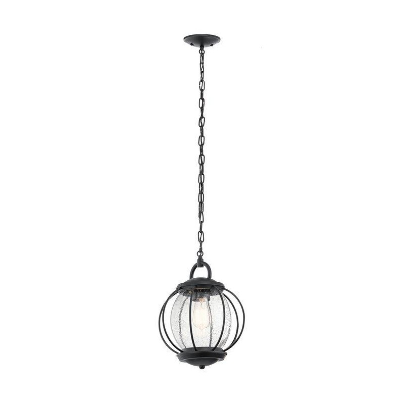 Suspension Exterieur Vandalia Noir 1x60W E27 KICHLER KL-VANDALIA8-M