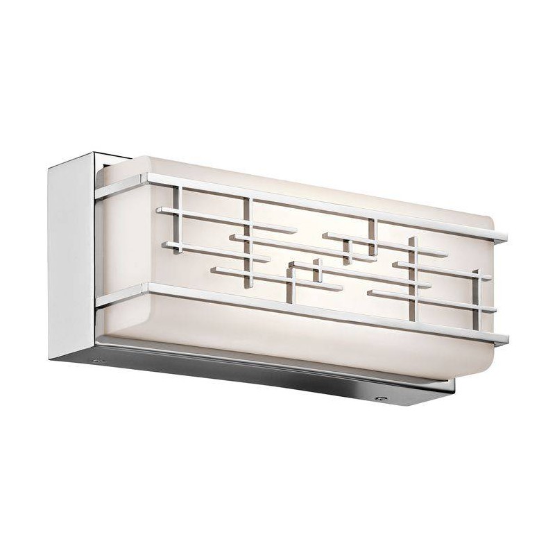 Applique Murale Exterieur Zolon Chrome 2x14W LED KICHLER KL-ZOLON-S BATH