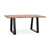 Table industrielle rectangulaire Mori Table Naturel Noir L160  DT02310NABL